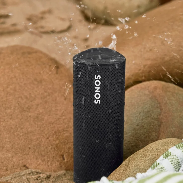 Sonos Roam Shadow Black Bluetooth-Lautsprecher, wasserdicht, schwarz – Bild 9