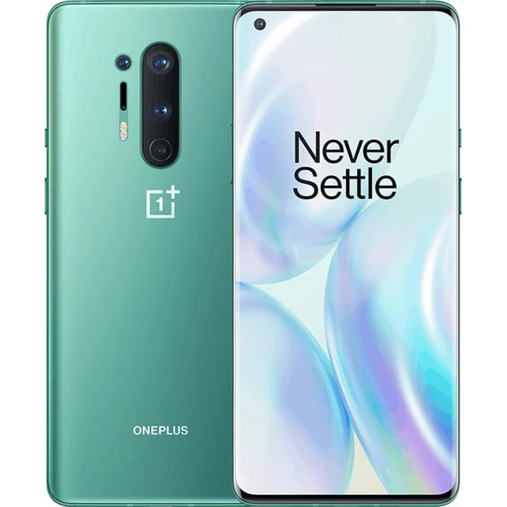 OnePlus 8 Pro 5G Smartphone, 17,22cm (6,78 Zoll) AMOLED-Display, 256GB interner Speicher, 12GB RAM, Dual-SIM, Glacial Green – Bild 1
