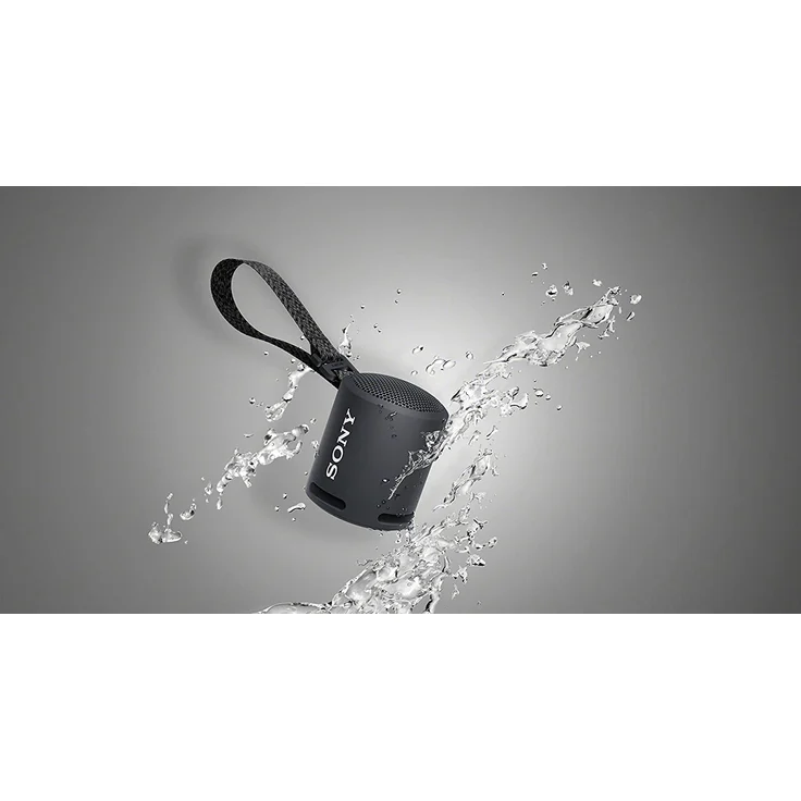 Sony SRS-XB13 Bluetooth-Lautsprecher, tragbar, Extra Bass, 16 Stunden Akkulaufzeit, wasserfest (IP67), Schwarz  – Bild 4