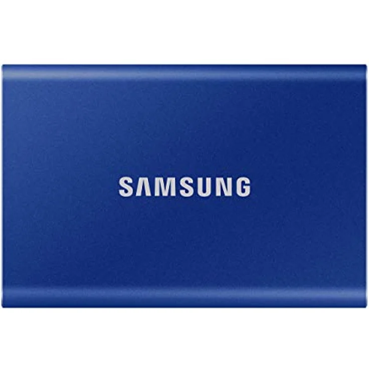 Samsung T7 MU-PC1T0H - Solid-State-Disk - verschlüsselt - 1 TB - extern (tragbar) - USB 3.2 Gen 2 (USB-C Steckverbinder) - 256-Bit-AES - Indigo-Blau (MU-PC1T0H/WW) – Bild 1