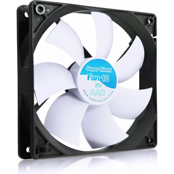 AAB Cooling Super Silent Fan 12 - 120mm leise und effizient Gehäuselüfter mit 4 Anti-Vibrations-Pads – Bild 1
