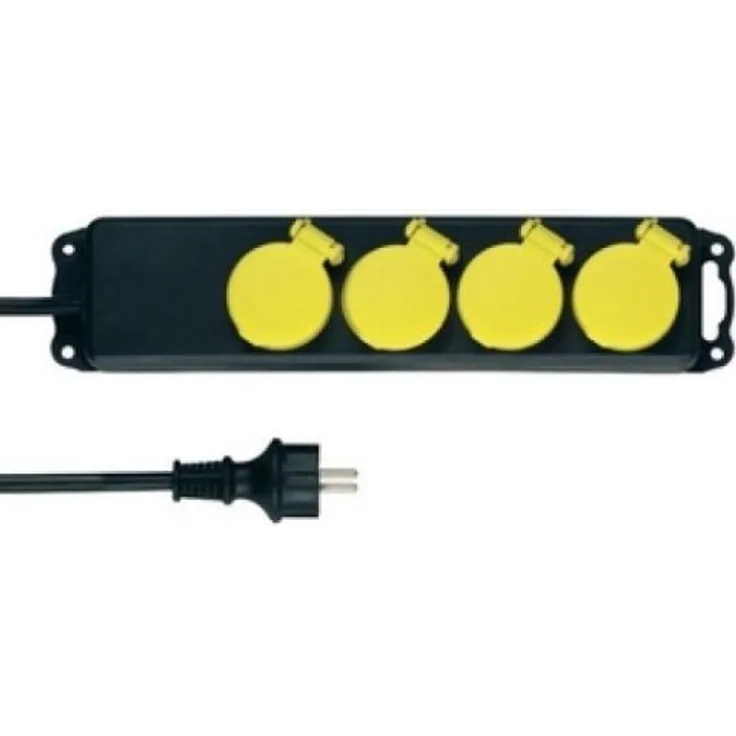 Rev Ritter 0512468555 Steckdosenleiste 4-fach IP44 KS 1.4 m, sw-ge