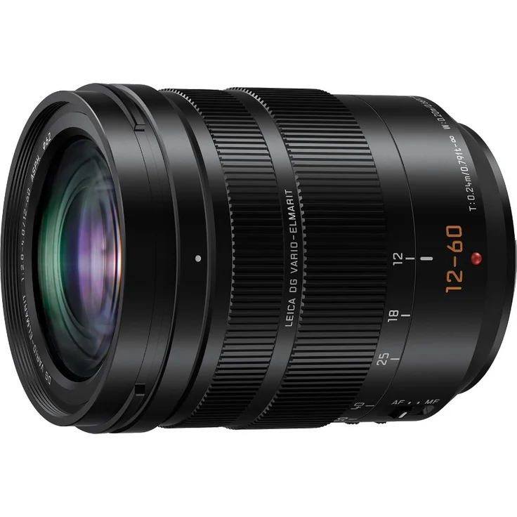 Panasonic H-ES12060E Leica DG Vario-Elmarit Kamera Objektive (12-60mm-F2.8-4.0, Standardzoom, Dual I.S., Staub- & Spritzwasserschutz, schwarz) – Bild 1