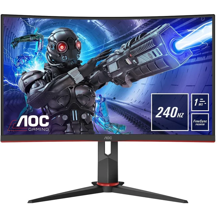 AOC C32G2ZE/BK - 31,5 Zoll, Full HD (1920 x 1080), VA-Panel, 240Hz, 1ms, 300cd/m² (C32G2ZE/BK) – Bild 1