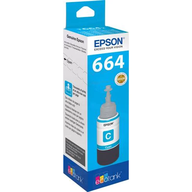 Epson Original T6642 Tintenpatrone EcoTank, Singlepack cyan – Bild 1
