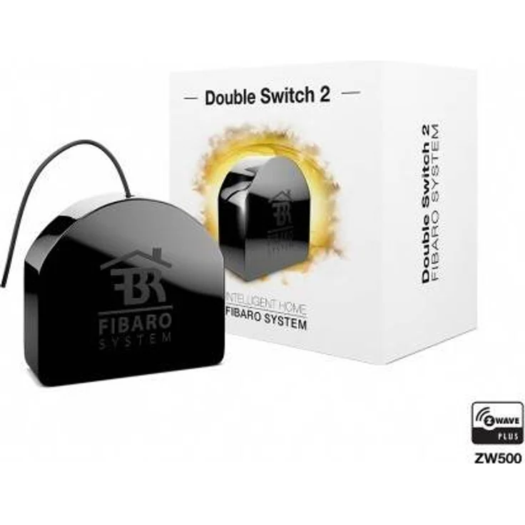 FIBARO Double Switch 2 - Z-Wave Plus Relaisschalter, Drahtloser Ein-Aus-Auslöser, FGS-223 – Bild 1
