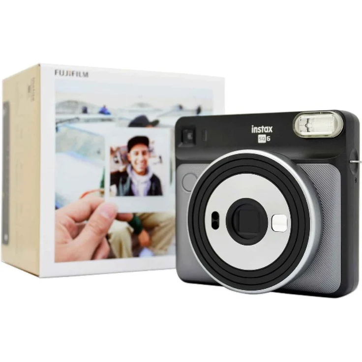 Fujifilm Instax SQUARE SQ 6 EX D Sofortbildkamera, Graphite Grau – Bild 3