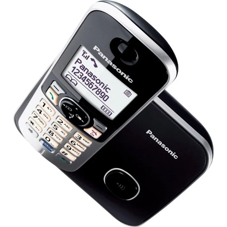 Panasonic KX-TG6811GB DECT-Schnurlostelefon, GAP Telefon, Festnetz, schwarz – Bild 3
