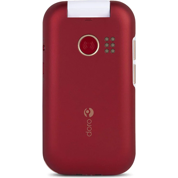 Doro 6060 - GSM Mobiltelefon im eleganten Klappdesign (3 MP Kamera, 2,8 Zoll (7,11cm) Display, GPS, Bluetooth) rot-weiß – Bild 3