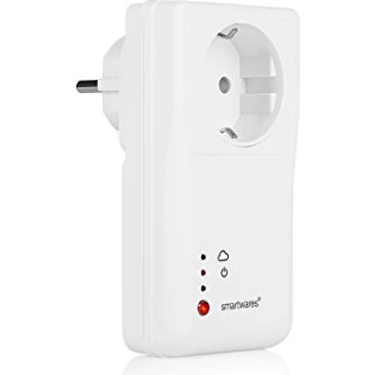 Smartwares Wlan Steckdose- Smart Plug Alexa kompatibel + Smartwares smarthome)- , Steuerung via App IOs- Android, SH5-GW-T