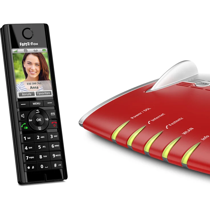 AVM FRITZ!Fon C5 DECT-Komforttelefon (hochwertiges Farbdisplay, HD-Telefonie, Internet-Komfortdienste, Steuerung FRITZ!Box-Funktionen), VoIP-Telefon, schwarz – Bild 2