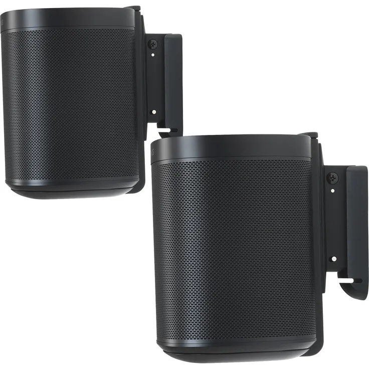 Flexson Wandhalterung (geeignet für Sonos One, One SL und Play:1 - Paar) schwarz