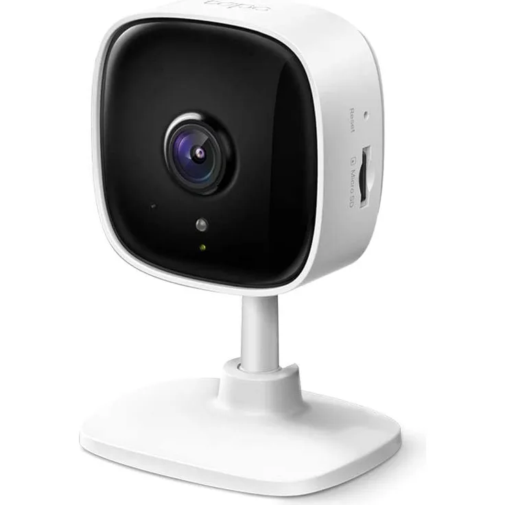 TP-Link Tapo C100 WLAN IP Kamera Überwachungskamera innen, 1080p-Auflösung, 2 Wege Audio, 9 m Nachtsicht, bis zu 128 GB lokaler Speicher auf micro SD Karten, Tapo App, kompatibel mit Alexa, Google Assistant, weiß