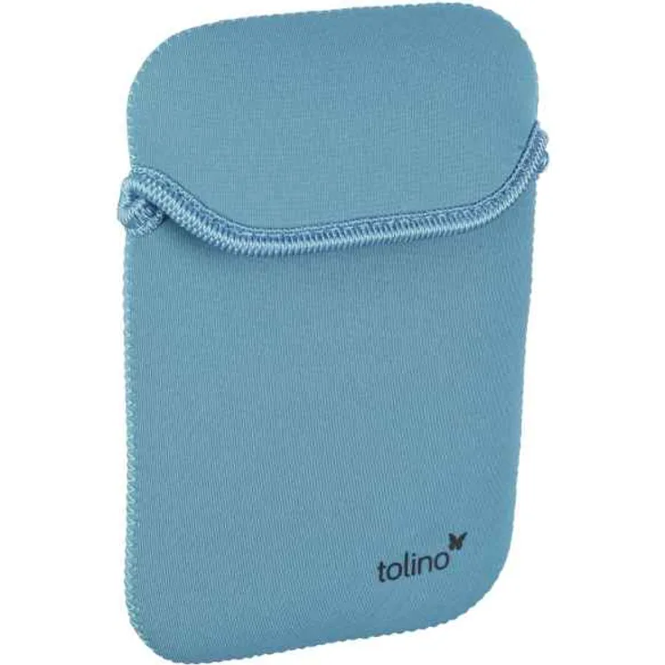 Tolino Shine / Vision Neopren Tasche schwarz / türkis