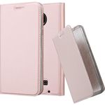 cadorabo Hülle für Motorola MOTO Z PLAY in CLASSY ROSÉ GOLD Handyhülle mit Magnetverschluss, Standfunktion und Kartenfach Case Cover Schutzhülle Etui Tasche Book Klapp Style