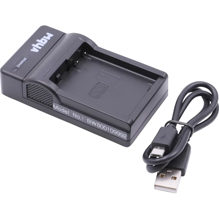 vhbw Micro USB Ladegerät Ladekabel für Kamera Leica V-Lux 4, Leica Q-P wie Leica BP-DC12, Sigma BP-51.