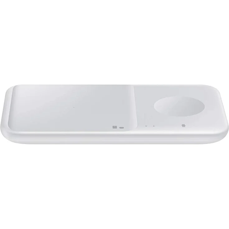 Samsung Wireless Charger Duo EP-P4300T inkl. Ladeadapter, Kombi-Ladegerät für iPhone, Apple Watch, Qi Ladestation, weiß – Bild 5