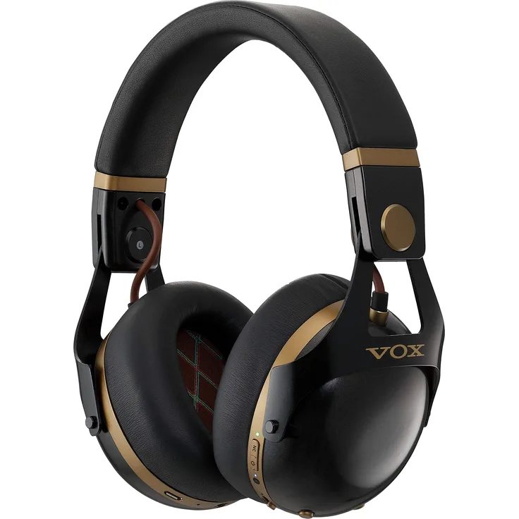 VOX VH-Q1 Kopfhörer mit Geräuschunterdrückung, Schwarz-Gold