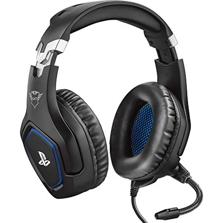 Trust Gaming GXT 488 Forze Gaming Headset für PlayStation 4 (klappbarem Mikrofon und einstellbarem Kopfbügel) schwarz – Bild 1