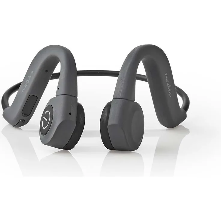 Nedis Kopfhörer mit Knochenleitung | 6,5 Stunden Wiedergabezeit | Bluetooth-Verbindung | 8 GB interner Speicher | grau