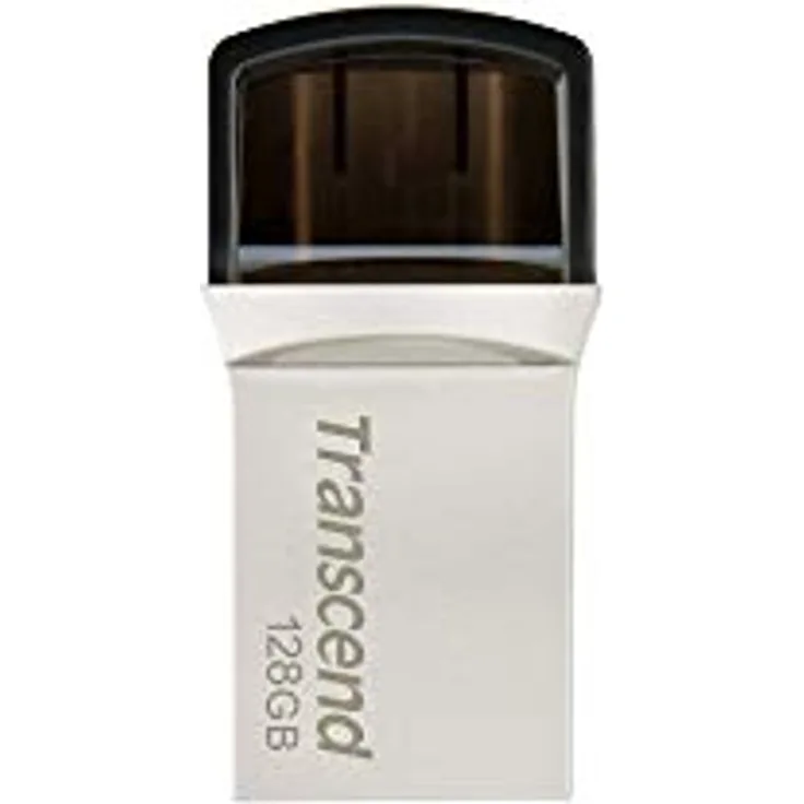 Transcend JetFlash 890 128GB USB3.0 Pen Drive OTG Type A&C Silver