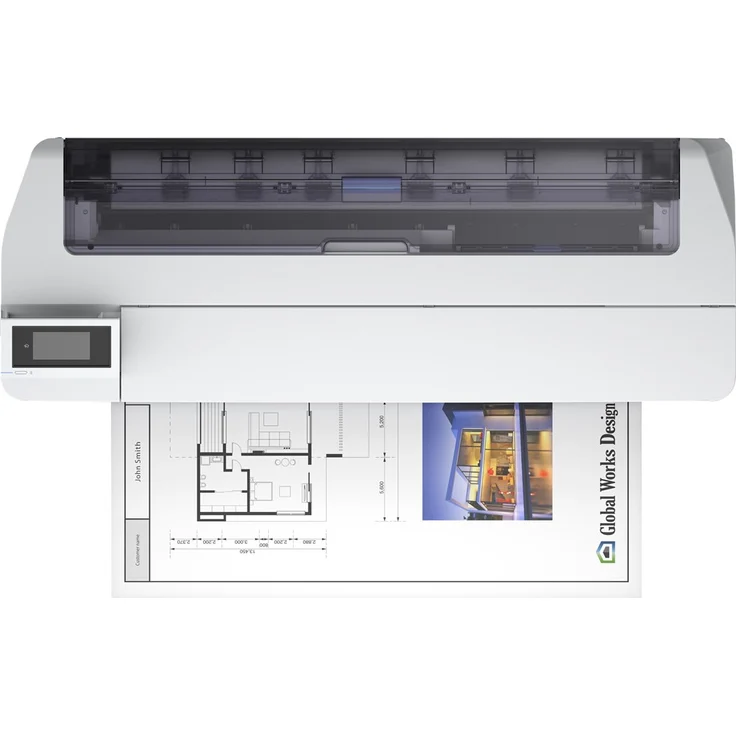 Epson SureColor SC-T5100N Tinten-Großformatdrucker (für CAD-GIS-POS, Drucke bis DIN A0+, Rollendrucke bis 36 Zoll (91,4 cm-A0+), WiFi, Ethernet) weiß – Bild 2