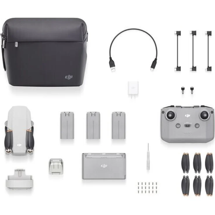 DJI Mini 2 Fly More Combo - Quadrocopter (4K/30fps-Video, 3-Achsen-Stabilisierung, 12 MP Foto, 31 min Flugzeit, 1/2,3'' CMOS-Sensor - mit Zubehör-Set) – Bild 5