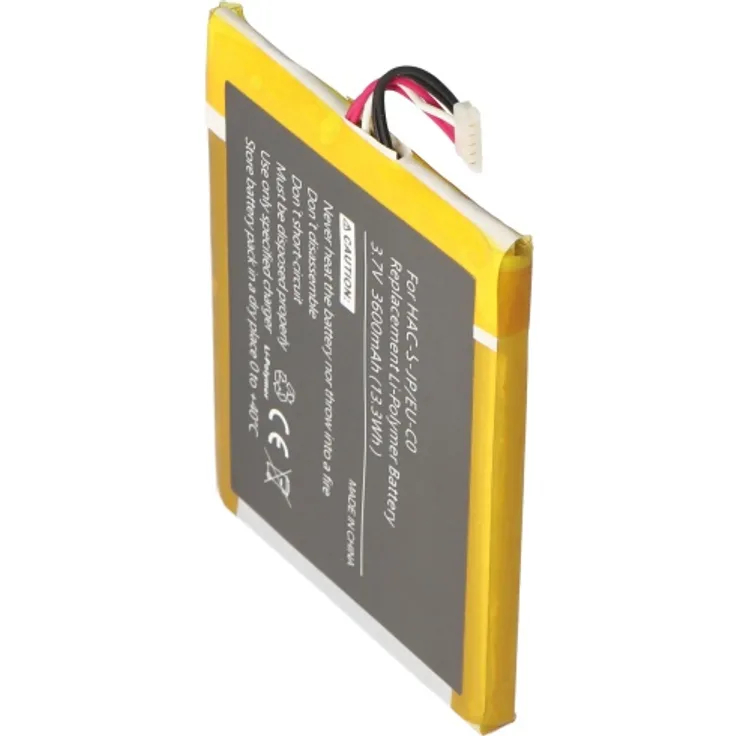AccuCell Akku passend für Nintendo Switch, Li-Polymer, 3,7V, 3600mAh, 13,3Wh