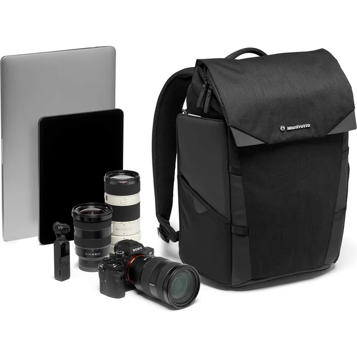Manfrotto MB CH-BP-30 Chicago Kamerarucksack klein, vielseitig als Tagesrucksack-Fototasche für Fotografen-Videofilmer, für DSLR, spiegellose Kamera, Laptops, Objektive und Reiseausrüstung