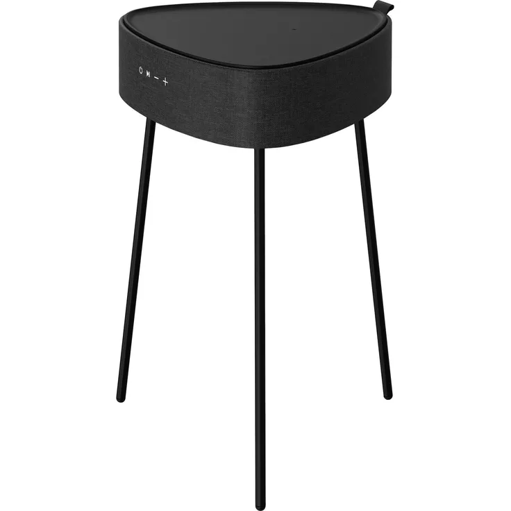 fontastic Mesu Drahtloser Lautsprecher-Tisch Bluetooth-Lautsprecher schwarz