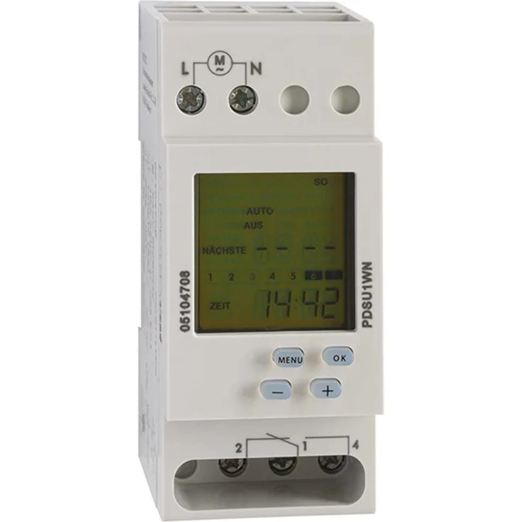 PROTEC.CLASS Digitale Wochenschaltuhr Basic PDSU1WN