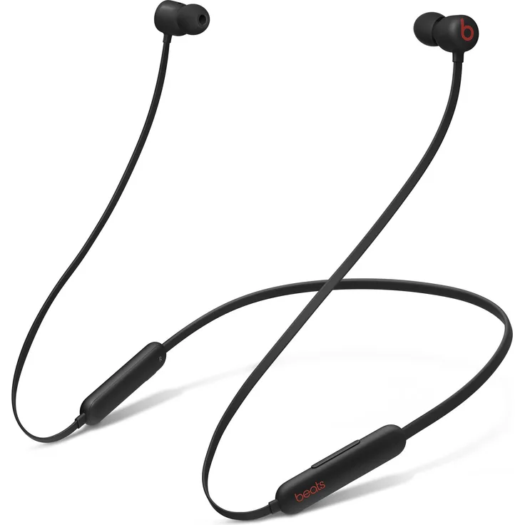 Beats Flex Beats Black In-Ear Kopfhörer mit Bluetooth, Mikrofon, geeignet für Sport, schwarz