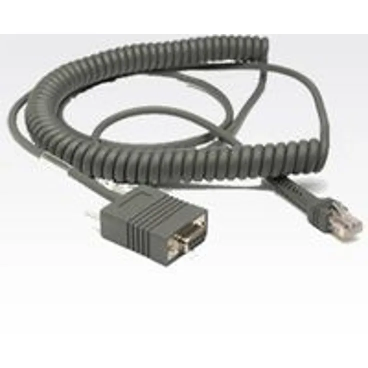 Zebra Kabel RS232 3,6m, gedreht RS232-Kabel: Standard DB9 female, TxD auf PIN2, 3,6m, gedreht, Kabelcode R03 (CBA-R03-C12PAR)
