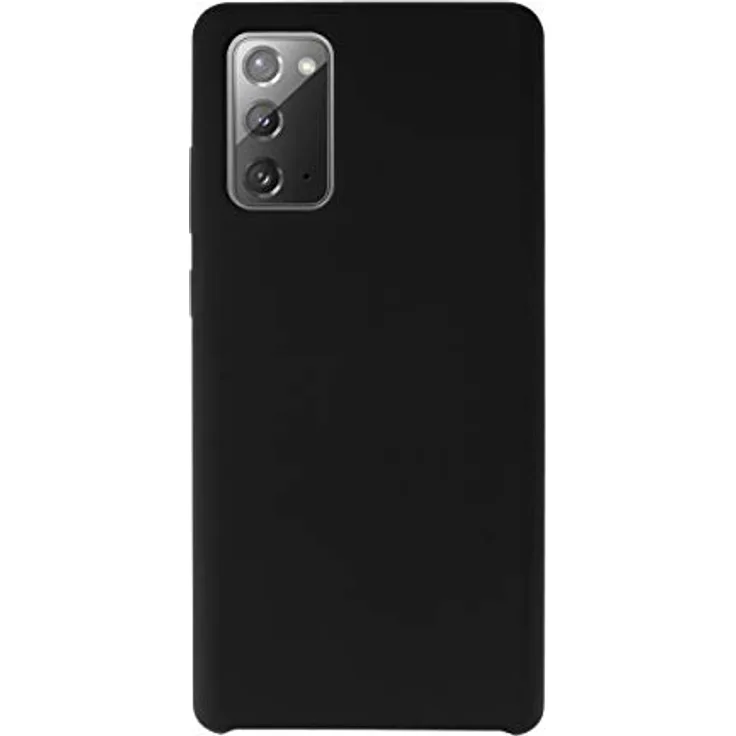 JT Berlin Steglitz Liquid-Silicone Case für das Samsung Galaxy Note 20 - Note20 (5G) Silikon Hülle [(Reverse-) Wireless Charging (Qi) kompatibel, dünn und leicht, Microfaser Innenfutter] schwarz