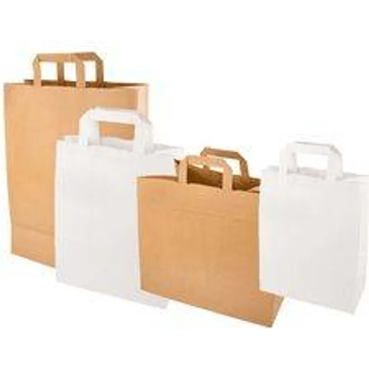 PAPSTAR Papier-Tragetasche, 320 x 215 x 270 mm, weiß