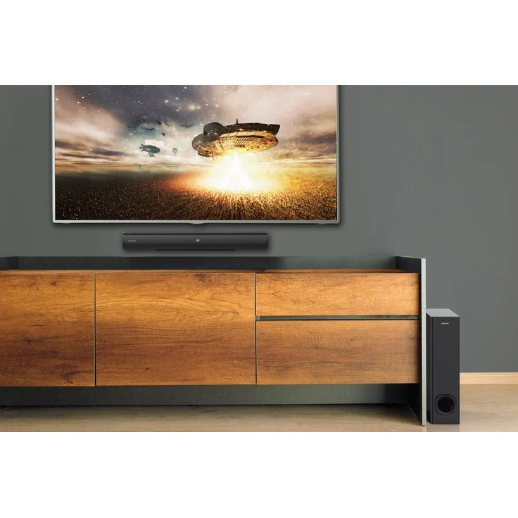 Creative Soundbar Stage (51MF8360AA000) 2.1 Soundbar mit Subwoofer, kabellos/kabelgebunden, geeignet für TV, schwarz – Bild 9