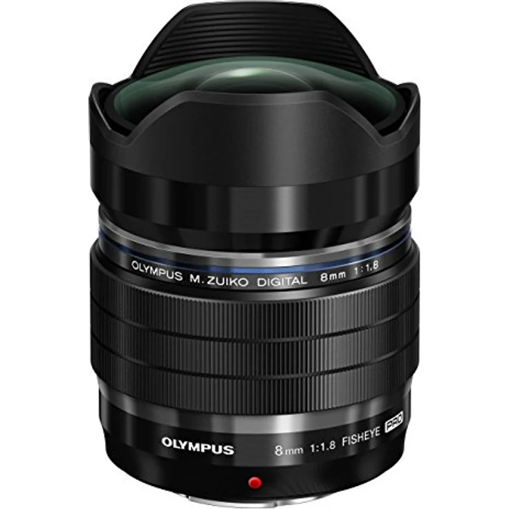 Olympus M.Zuiko Digital ED 8mm F1.8 PRO Objektiv, lichtstarke Festbrennweite, geeignet für alle MFT-Kameras (Olympus OM-D & PEN Modelle, Panasonic G-Serie), schwarz – Bild 1