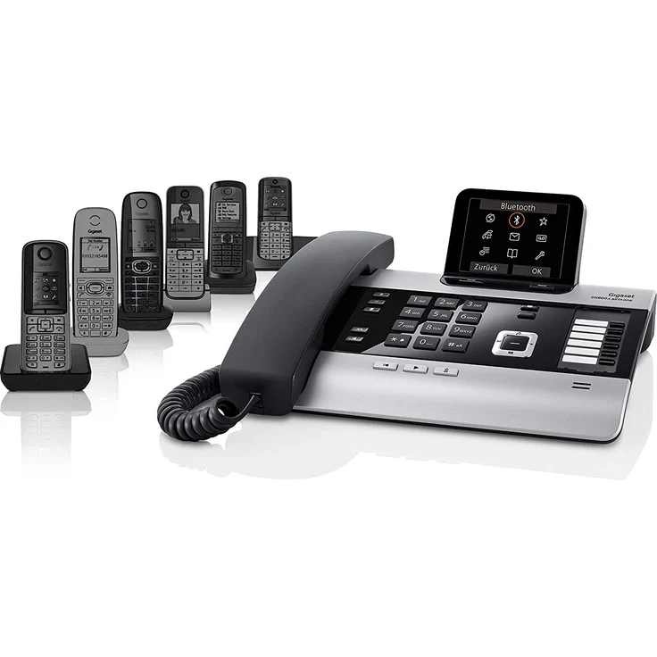 Gigaset DX800A All-In-One ISDN-Telefon mit Anrufbeantworter, VOIP oder Festnetz-Telefonie, mit Bluetooth, titanium – Bild 7