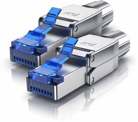 Primewire CAT.8 Netzwerkstecker für Gigabit Ethernet LAN Kabel, werkzeuglose Montage