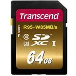 Transcend 64GB, SDXC UHS-I (U3) (TS64GSDU3X)