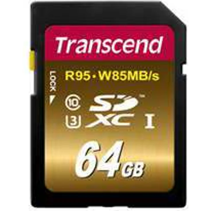 Transcend 64GB, SDXC UHS-I (U3) (TS64GSDU3X)