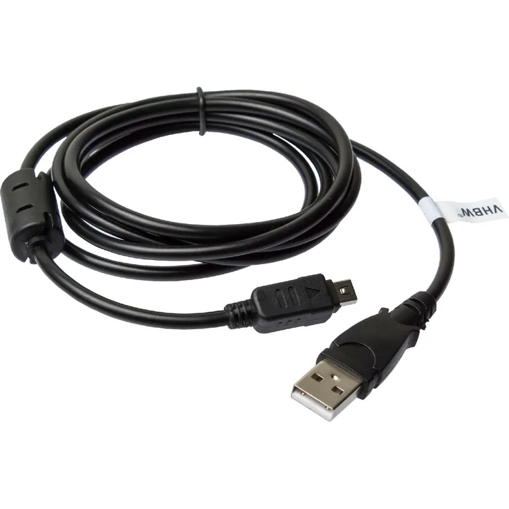 vhbw USB DATENKABEL KABEL passend für Olympus Pen E-Pl7, E-PL8 ersetzt CB-USB5, CB-USB6.