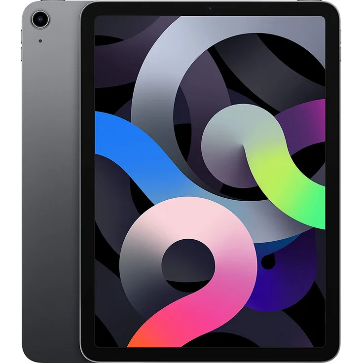 Apple iPad Air (2020) Quad-HD-Auflösung 10,9 Zoll, LTE-Tablet, Hexa-Core, 256 GBSpeicher, iPadOS, Space Grau (MYH22FD/A)
