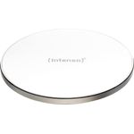 Intenso WA1 Wireless Charger Ladegerät Induktive Ladestation, Qi Ladestation, 10 W, weiß (mit Schnellladeadapter)