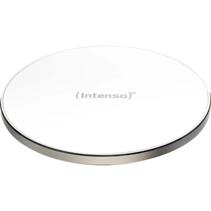 Intenso WA1 Wireless Charger Ladegerät Induktive Ladestation, Qi Ladestation, 10 W, weiß (mit Schnellladeadapter) – Bild 1
