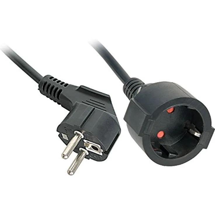 LINDY 30245 Verlängerungskabel Sektor Schuko schwarz schwarz 5 m