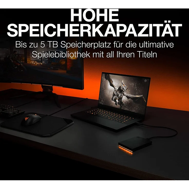 Seagate FireCuda Gaming HDD 2TB, USB 3.0 Micro-B (STKL2000400) – Bild 2