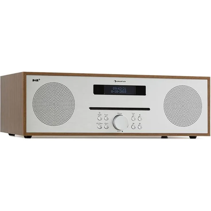 Silver Star CD-DAB 2x20W max. Slot-In CD-Player DAB+ BT Alu weiß Braun