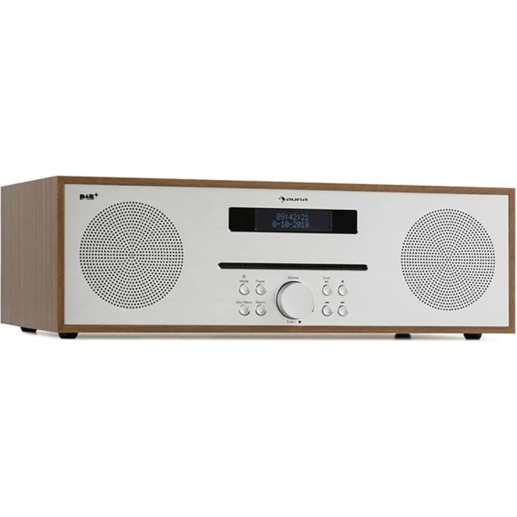 Silver Star CD-DAB 2x20W max. Slot-In CD-Player DAB+ BT Alu weiß Braun – Bild 1
