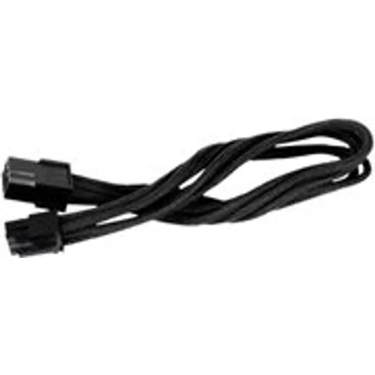 SilverStone PP07 6-poliges PCIe Power (W) bis 6-poliges PCIe Power (M) - 25 cm - Schwarz (SST-PP07-IDE6B)